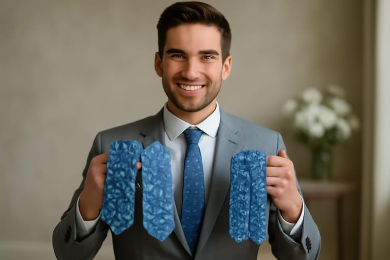 Blue Floral Tie Fabrics: Silk vs Satin vs Cotton