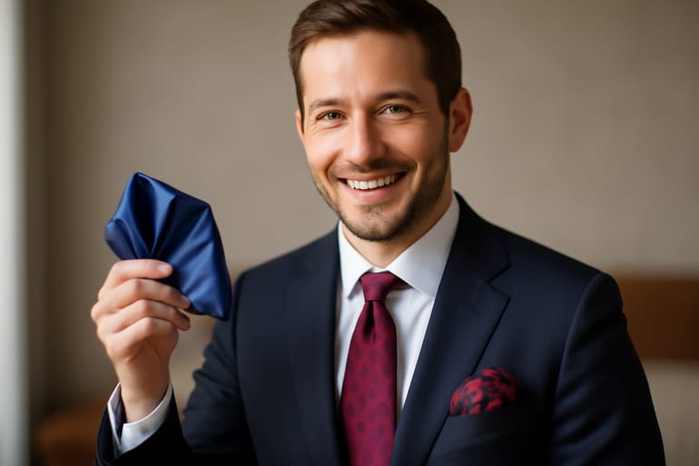 Choose a Silk Pocket Square That Matches Your Tie