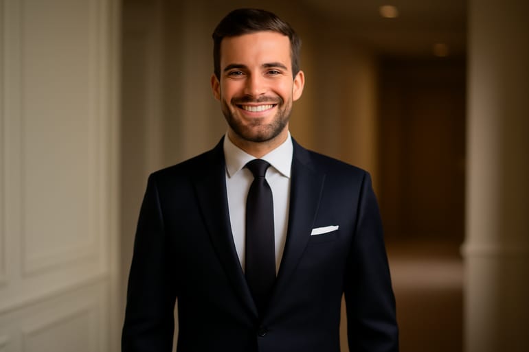 Classic 7 cm necktie width guide for formal events