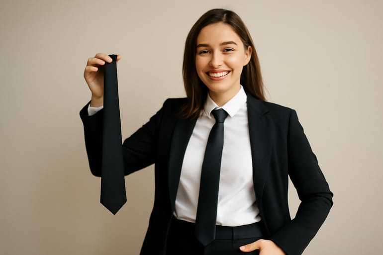 How to choose the right black necktie for workwear