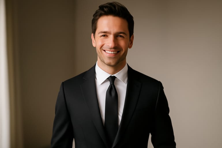 Solid Black Necktie for Weddings: Dress Codes & Pairing