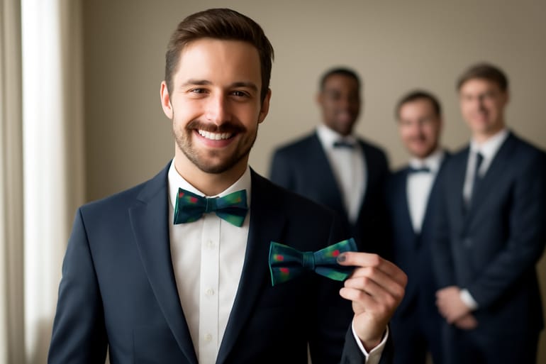 Wedding Checklist: Tartan Bow Ties for Groomsmen