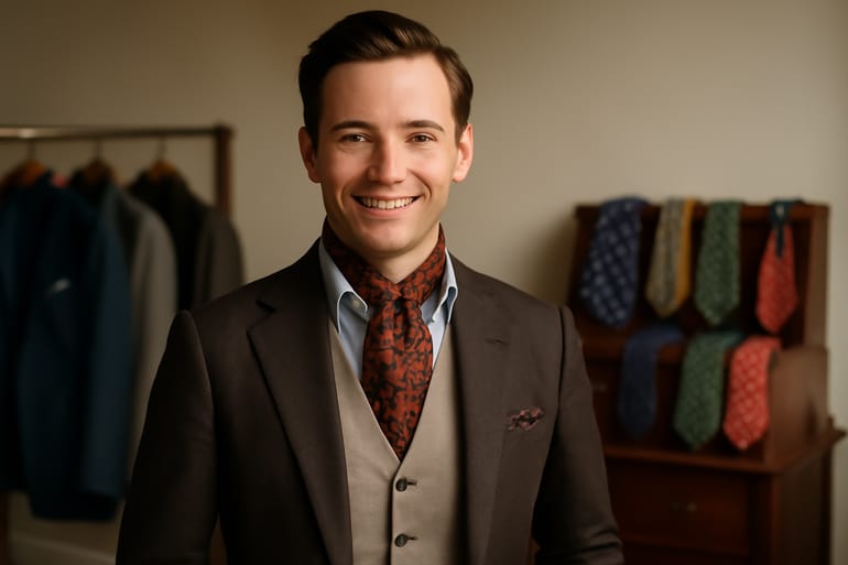 Cravat Colour & Pattern Coordination in British Style