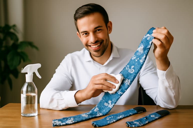 Cleaning Blue Floral Neckties: Safe Steps & Tips