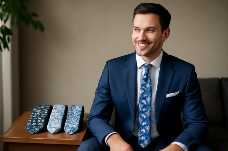 Blue Floral Neckties: Color Theory & Styling Guide