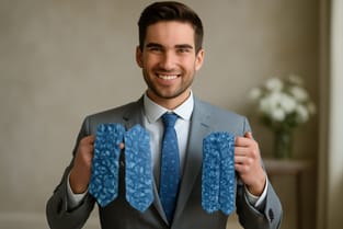 Blue Floral Tie Fabrics: Silk vs Satin vs Cotton