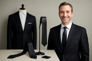 Best Fabrics for Solid Black Neckties: Silk, Wool