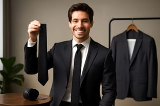 Black Necktie Color Mastery: Pairing, Fabrics, Fit