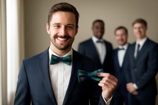 Wedding Checklist: Tartan Bow Ties for Groomsmen
