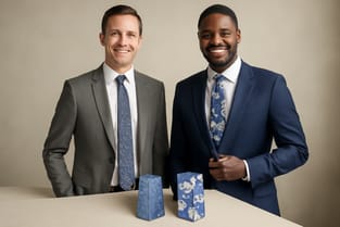 Small vs Large Floral Blue Neckties: Key Differences