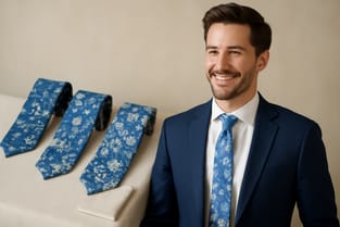 Blue Floral Neckties: Colors, Patterns & Styling