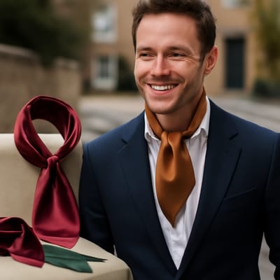 Silk cravats: when does the shine help (and when does it look too much)?