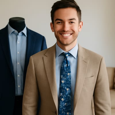 How to balance floral pattern scale with shirts and suits