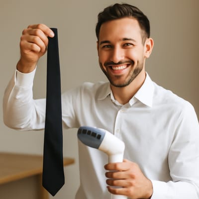 Steam vs iron: how do you remove wrinkles from a black tie?