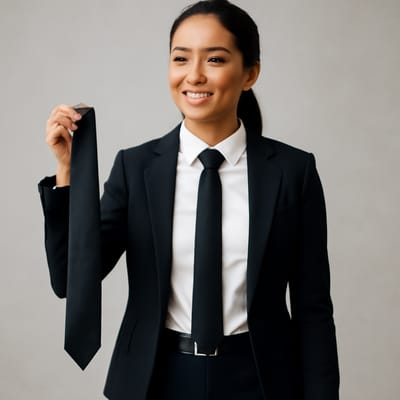 Why does 7 cm width matter so much for black neckties?