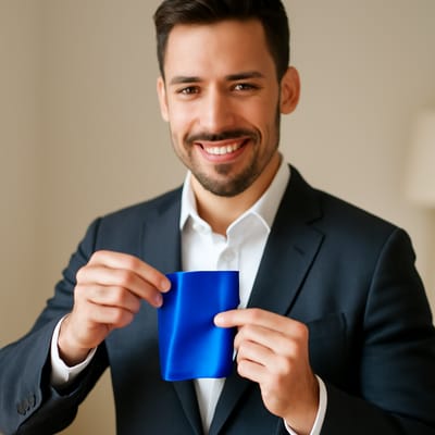 How do you fold a pocket square so it stays in place all day?