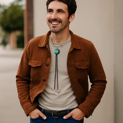 How do you wear a bolo tie casually without looking costumey?