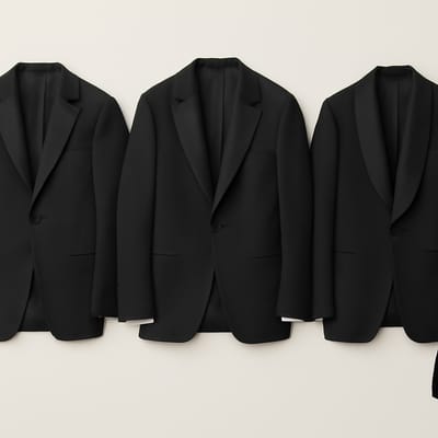 How do lapel width, body shape, and jacket cut affect tie width?