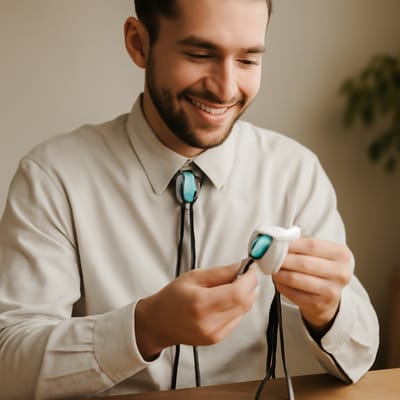 How do you polish the slide and metal tips without damage?