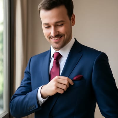 How do you match a silk pocket square to your tie?