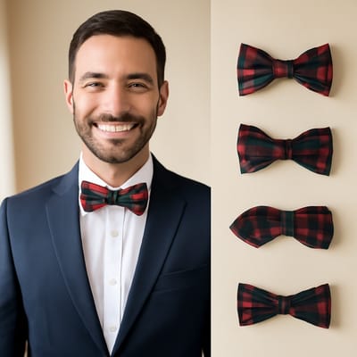 Classic tartan bow tie styles: which shapes look timeless?