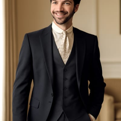 How long should a cravat be for a waistcoat, morning suit, or lounge suit?