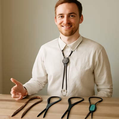 Materials and finishes: leather vs cord, width, tips, and clasps