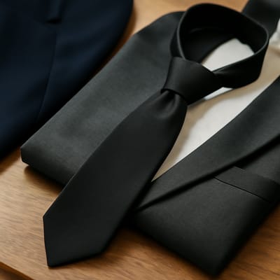 Which necktie types work best for office and formal dress?