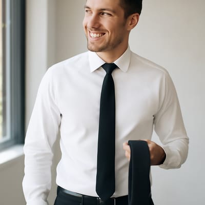 What Tie Texture Should You Choose with a White Shirt?