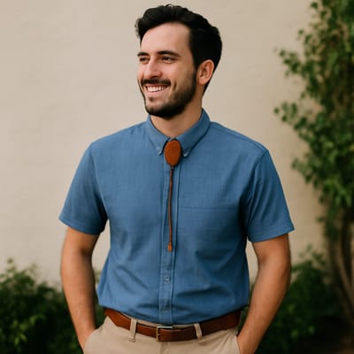 How do you wear a bolo tie casually without looking overdressed?