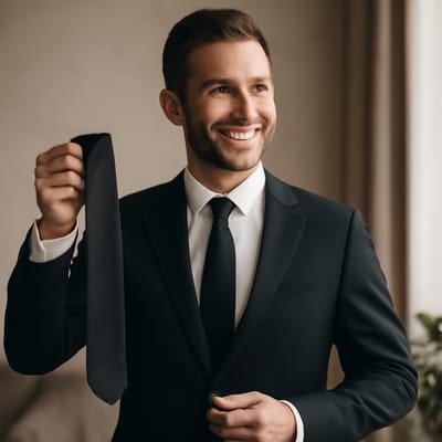 Silk black ties: the most versatile “dress” option