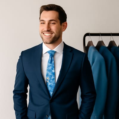 Blue tie color theory: which blue tone works with your suit?