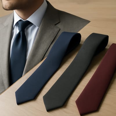 How do width and shape define different necktie styles?