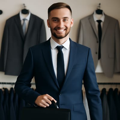 Color coordination: suits and shirts that elevate a black tie