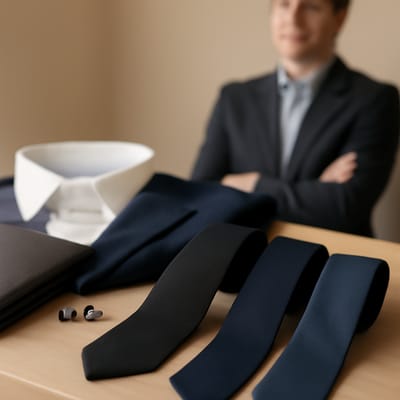 Which necktie fabrics work best for office wear and formal events?