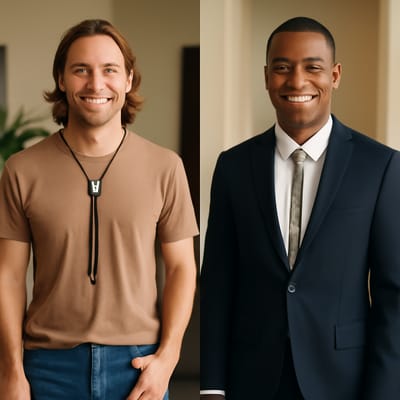 How do you style a bolo tie for casual vs formal outfits?