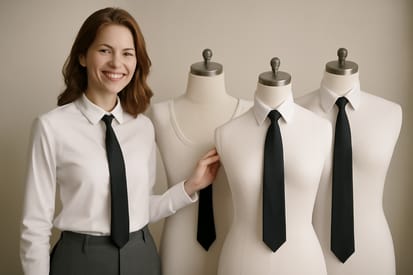 Black Necktie Width Tips for Different Necklines